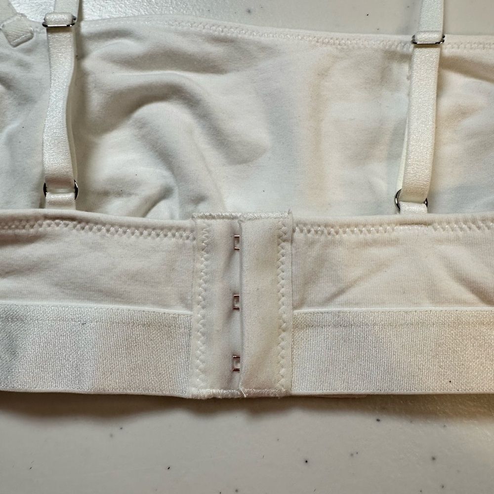 NWT AERIE Women’s White Sleep Lounge Bra Criss Cross Detail Bralette - Size XS - Picture 7 of 9